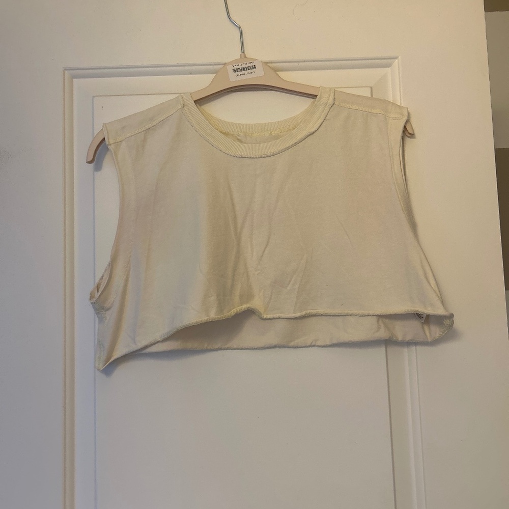 Free People butter yellow tank